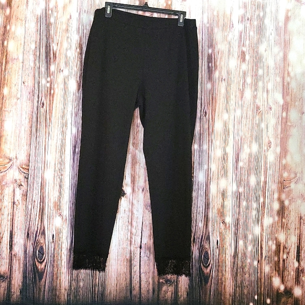 Michael Kors Women's Lace-Hem Pants Size XL
